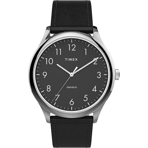 Timex TW2T71900 Men's Modern Easy Reader   40mm Black Leather Strap