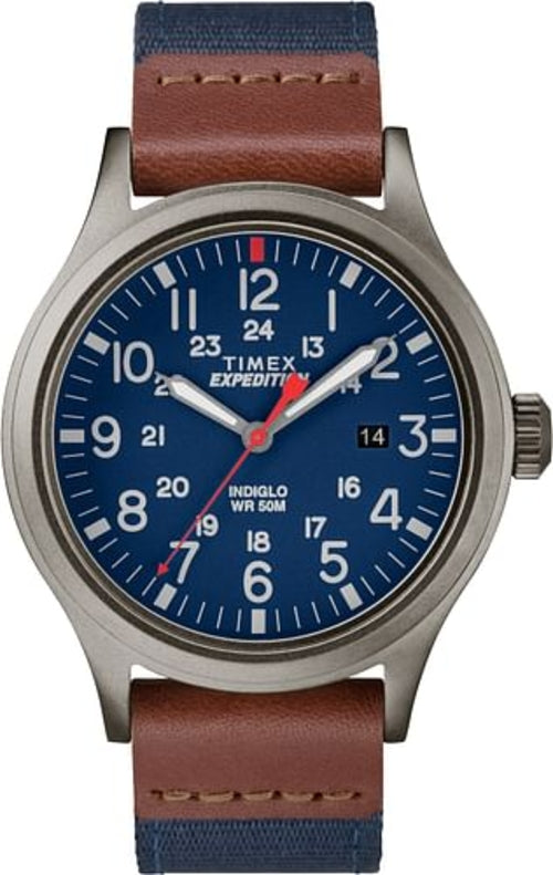 Timex TW4B14100 Men's Expedition   Scout Navy Blue Nylon Strap with