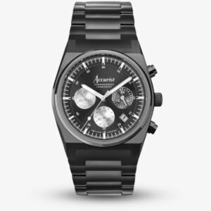 Accurist Origin Black Chronograph Watch 70002